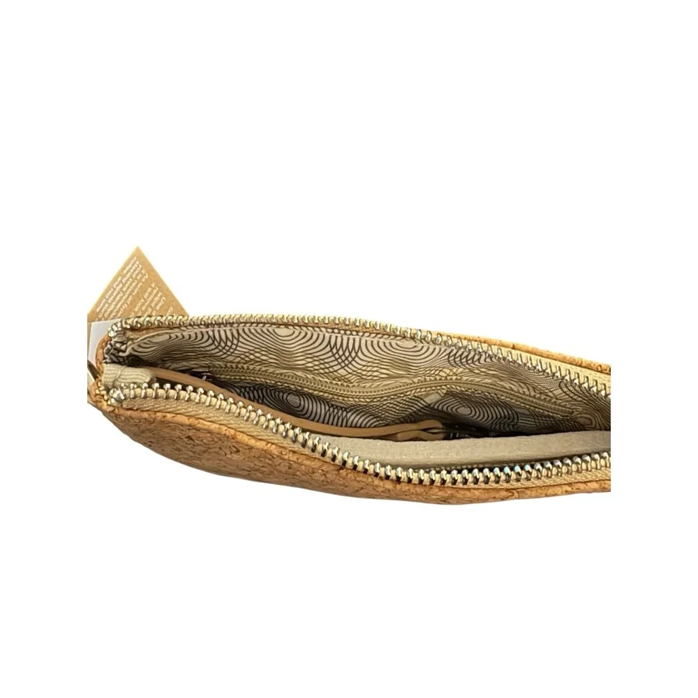 Pixie Mood Vegan Cruelty Free Key Wristlet Wallet Cork Key Holder Zip Closure